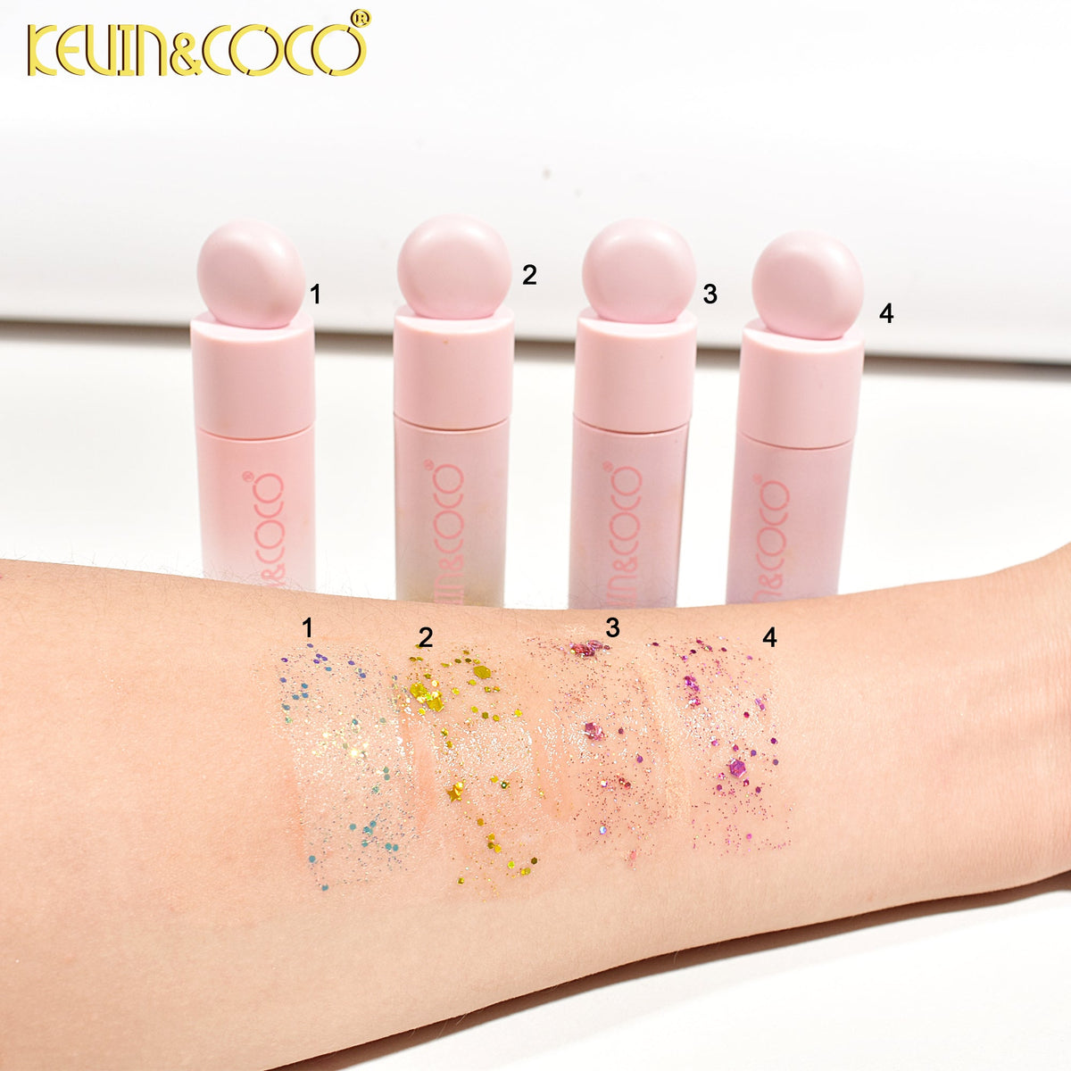 KIT LABIAL LIQUIDO GLITTER*4 KEVIN&COCO REF:KC246205