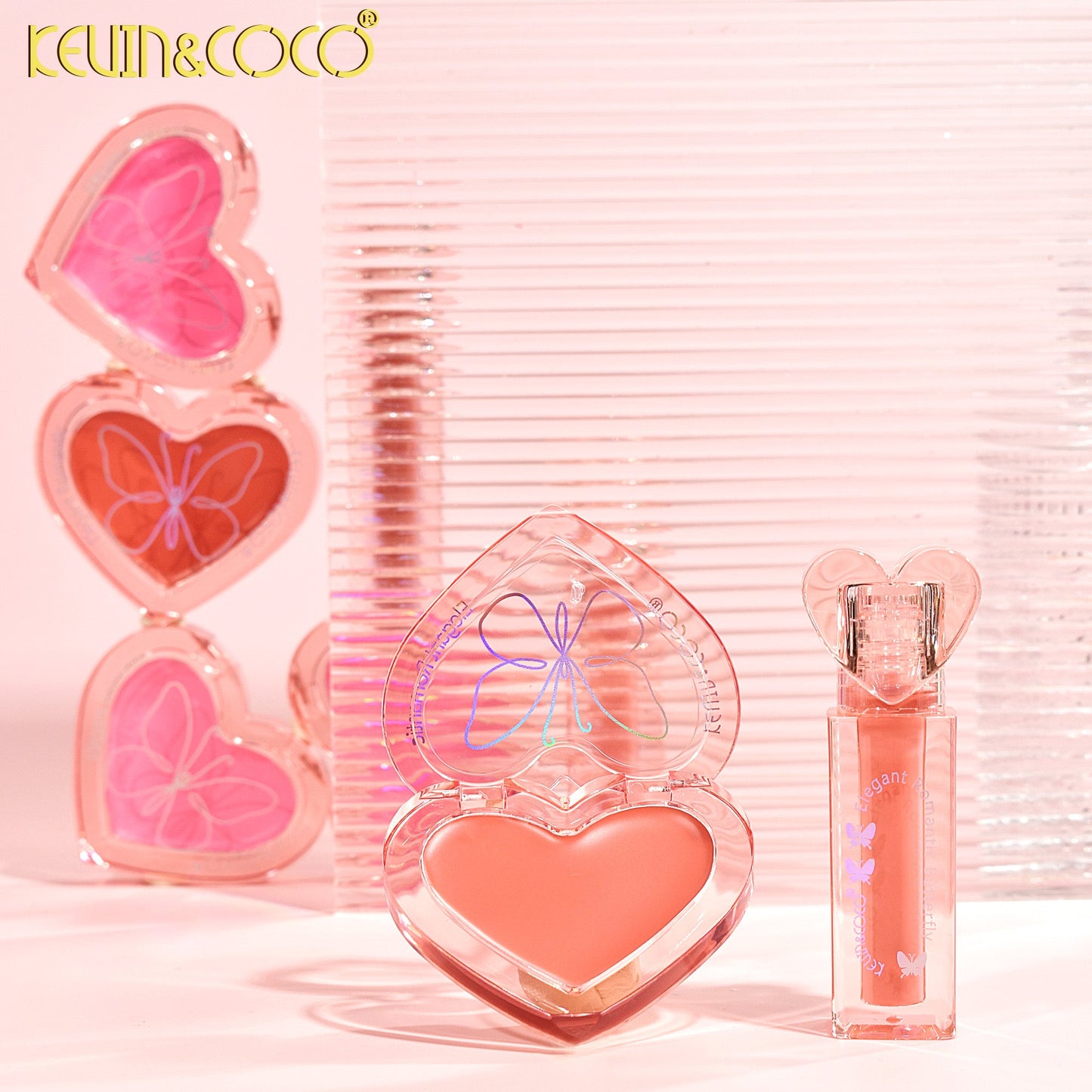 KIT CORAZON LABIAL LIQUIDO/ RUBOR CREMOSO KEVIN&COCO REF:KC246229