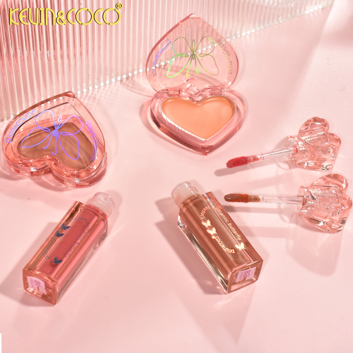 KIT CORAZON LABIAL LIQUIDO/ RUBOR CREMOSO KEVIN&COCO REF:KC246229