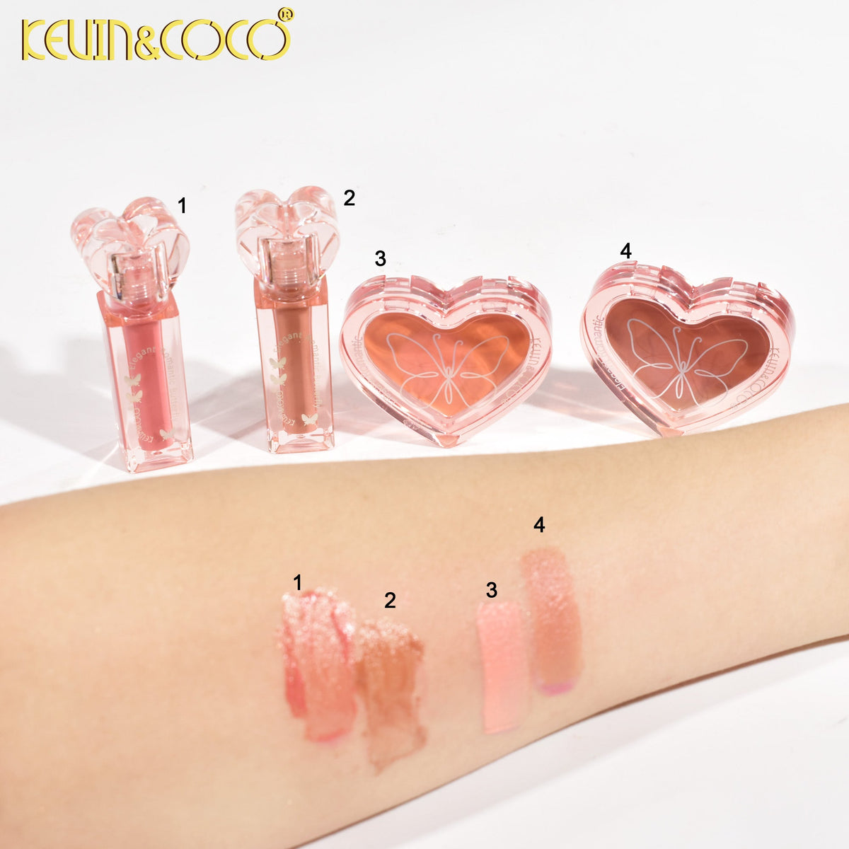 KIT CORAZON LABIAL LIQUIDO/ RUBOR CREMOSO KEVIN&COCO REF:KC246229