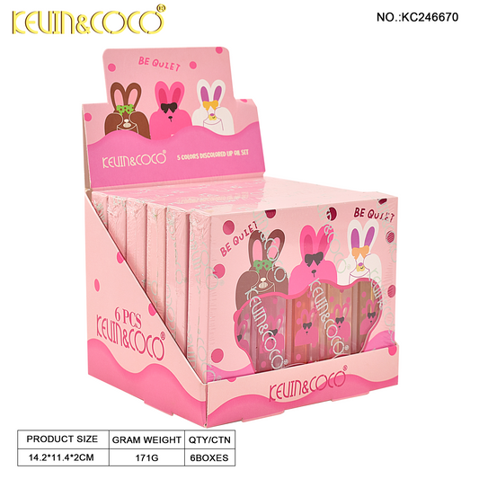 KIT*5 DE LABIAL LIQUID BRILLO KEVIN&COCO REF:KC246670