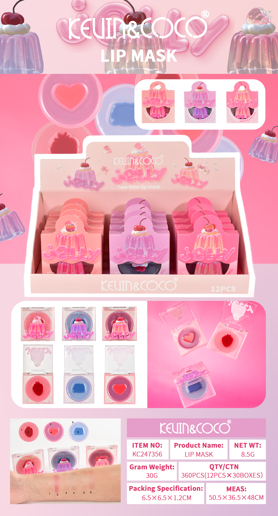 Mascarilla Labial Jelly KEVIN&COCO REF:KC247356