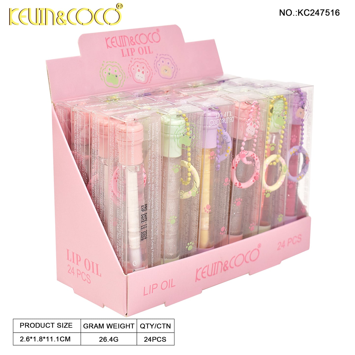 LABIAL LIQUIDO LLAVERO KEVIN&COCO REF:KC247516