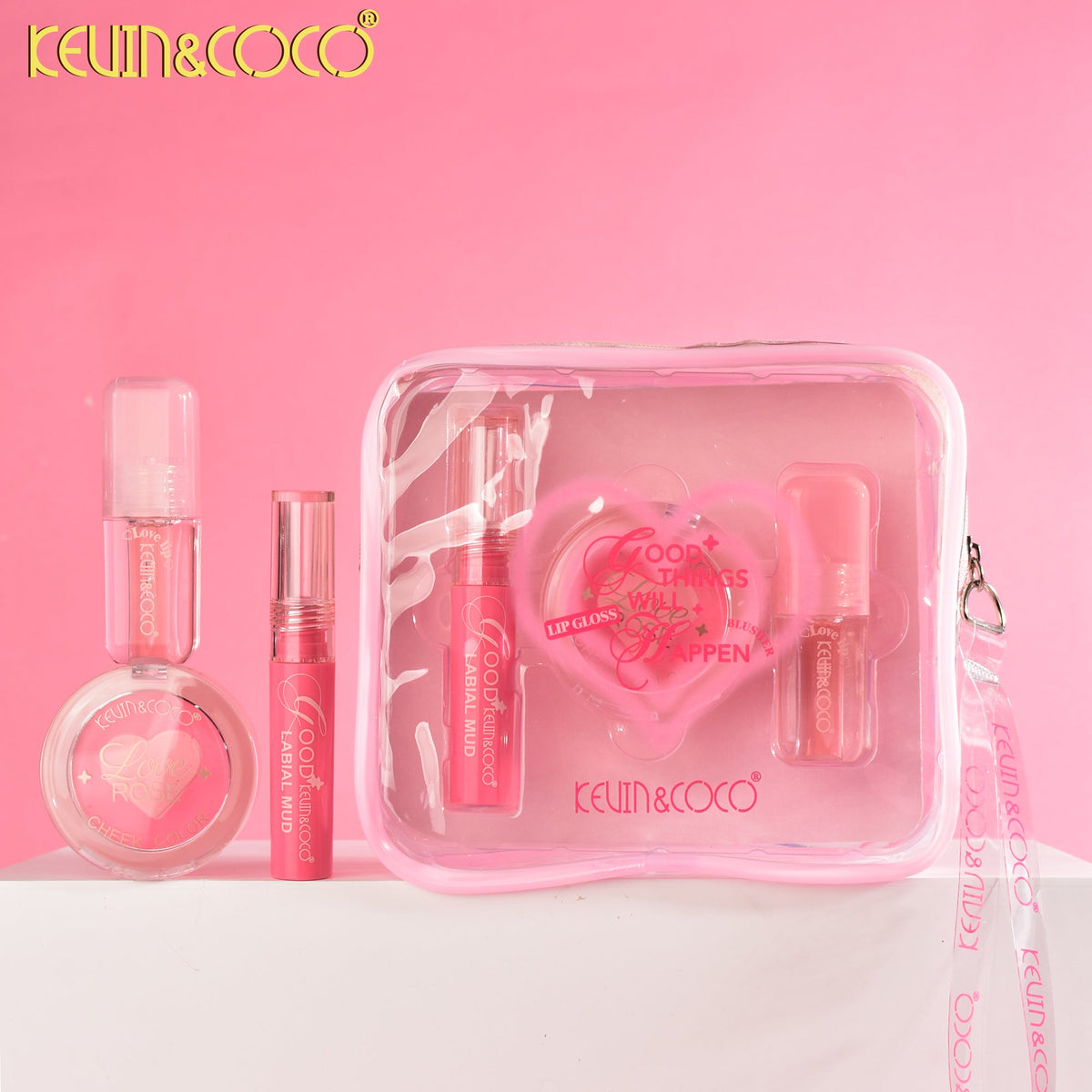 Kit de brillo labial y rubor kevin&coco REF:KC247554
