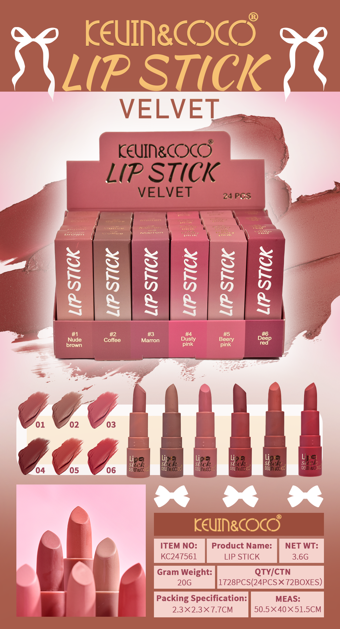 LABIAL EN BARRA KEVIN&COCO REF: KC247561