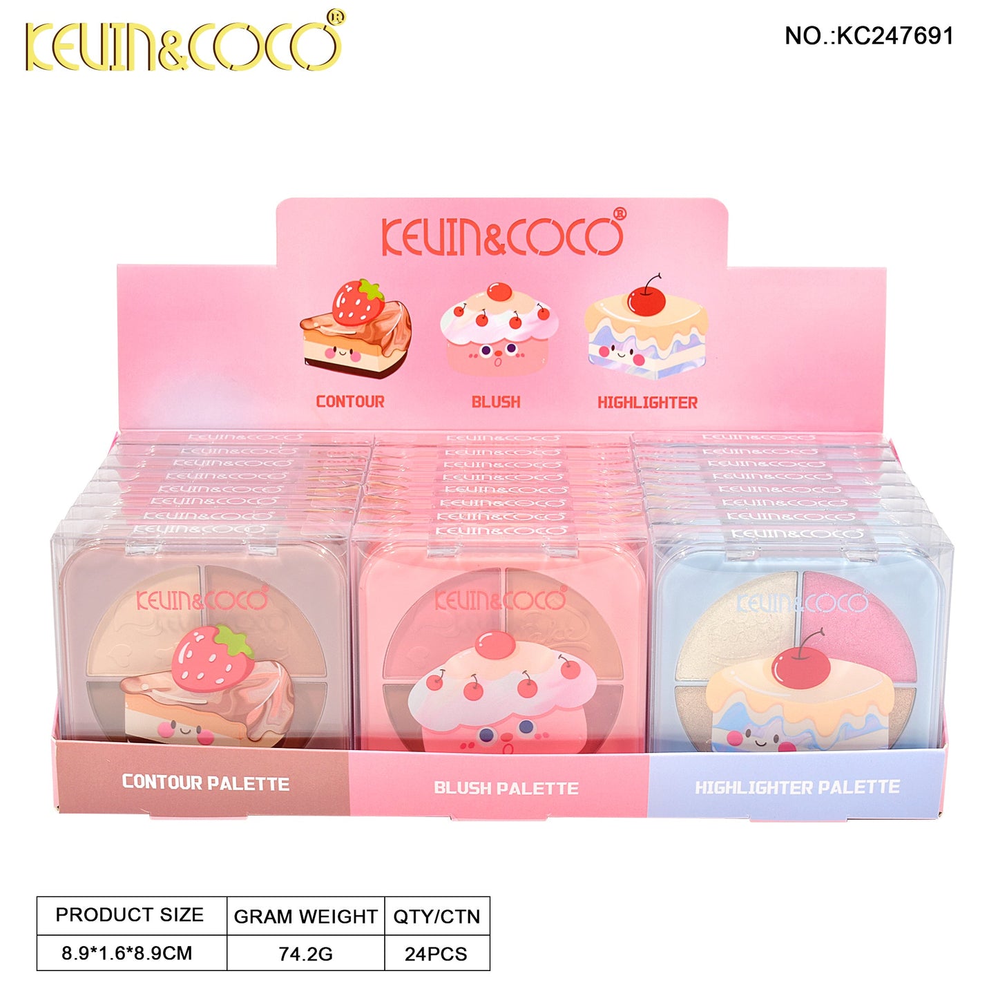 PALETA DE MAQUILLAJE KEVIN&COCO REF:KC247691