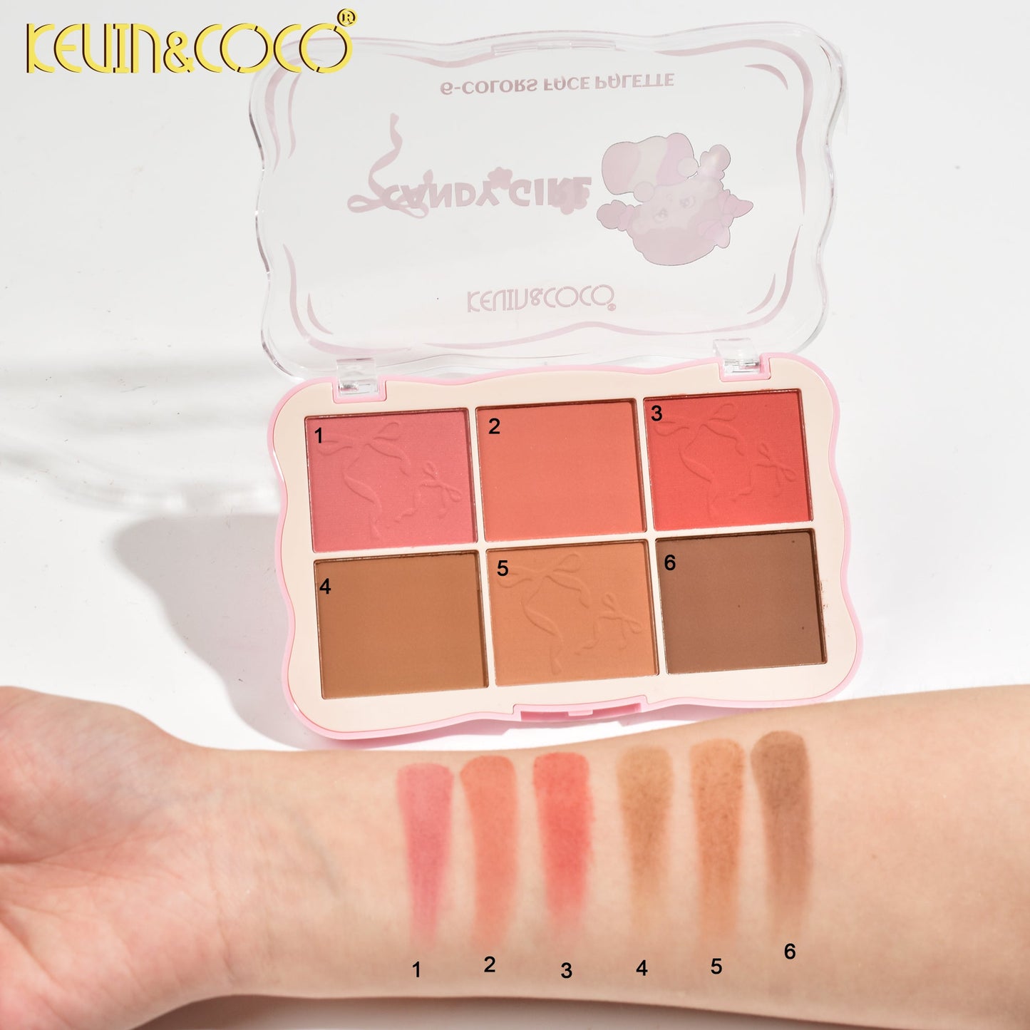 Paleta de Rubores 6 Colores – Kevin & Coco REF:KC247912