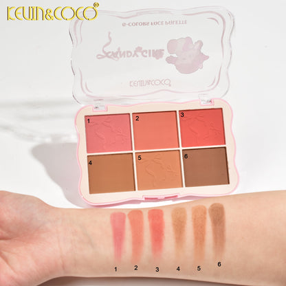 Paleta de Rubores 6 Colores – Kevin & Coco REF:KC247912