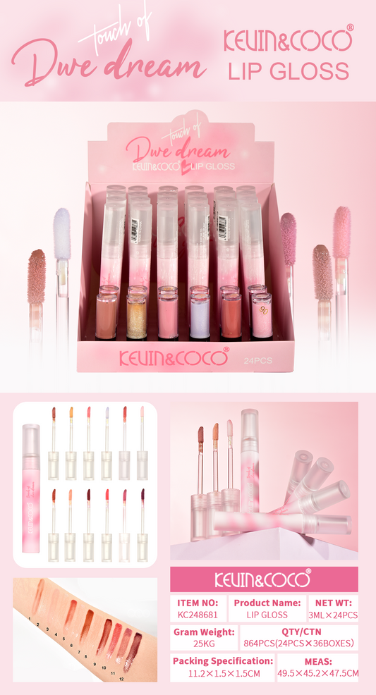 Lip Gloss Transparente Hidratante – Kevin & Coco REF:KC248681