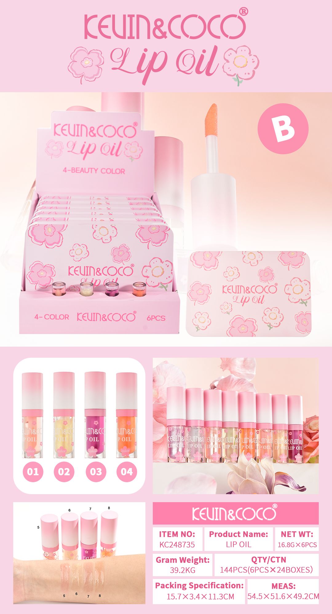 Kit Brillo Labial Gloss KEVIN&COCO REF:KC248735