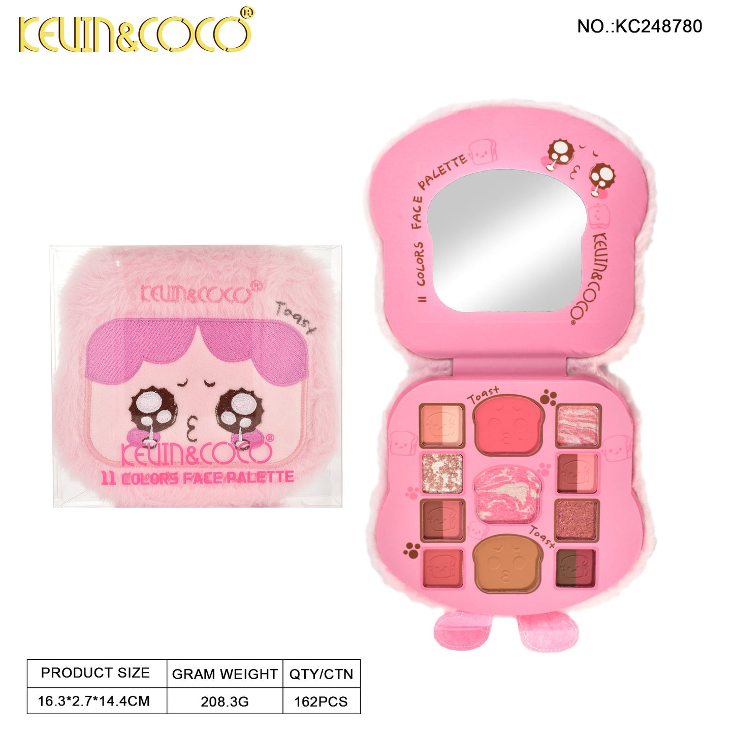 Paleta de Maquillaje peluche KEVIN&COCO REF:KC248780
