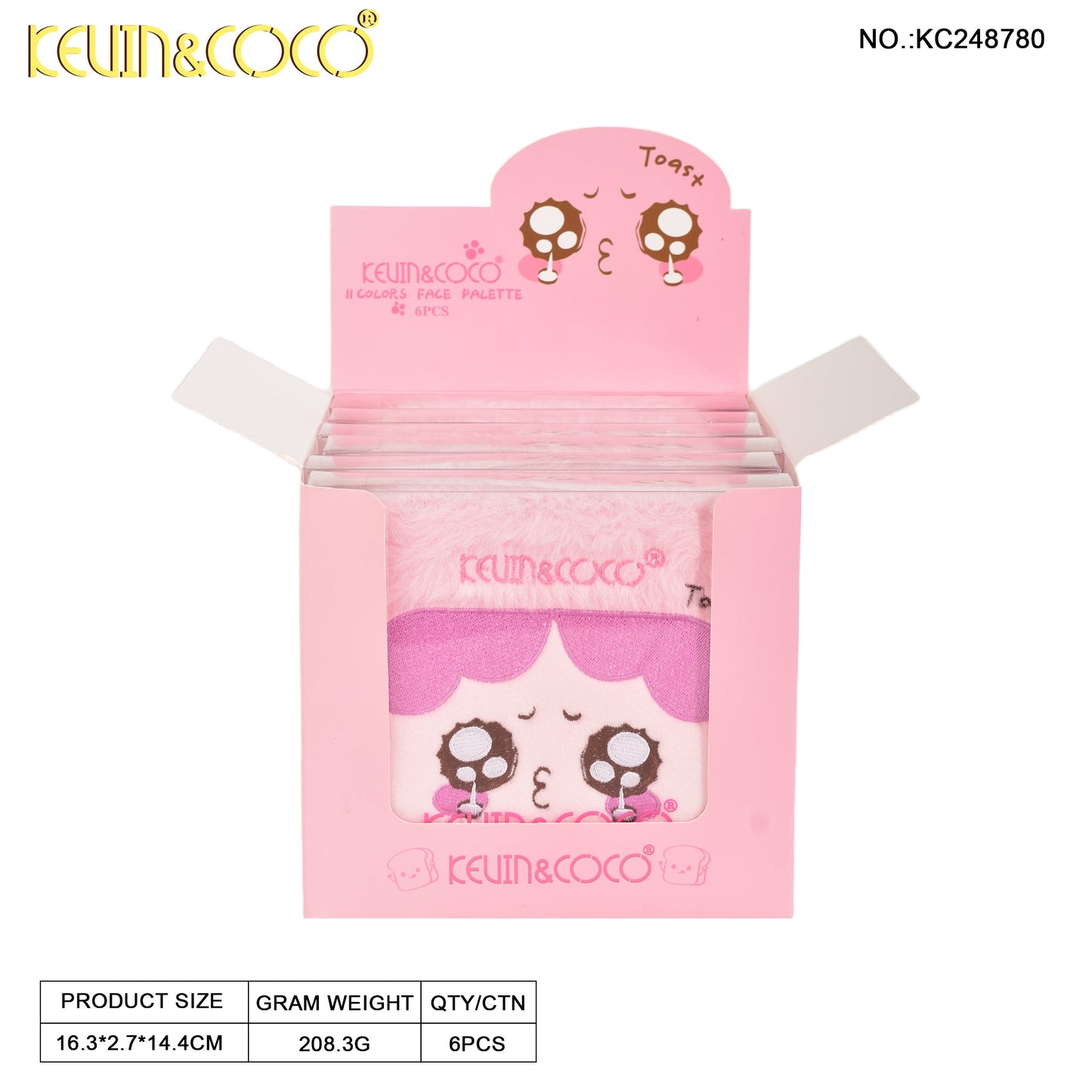 Paleta de Maquillaje peluche KEVIN&COCO REF:KC248780