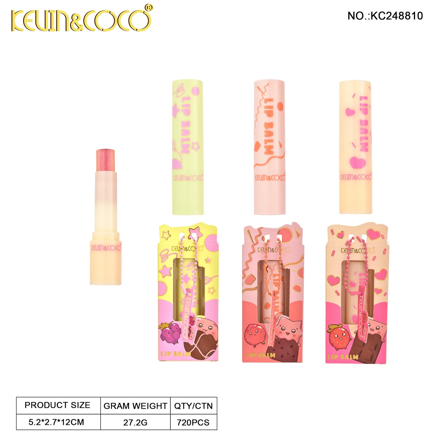 Balsamo Labial en barra KEVIN&COCO REF:KC248810