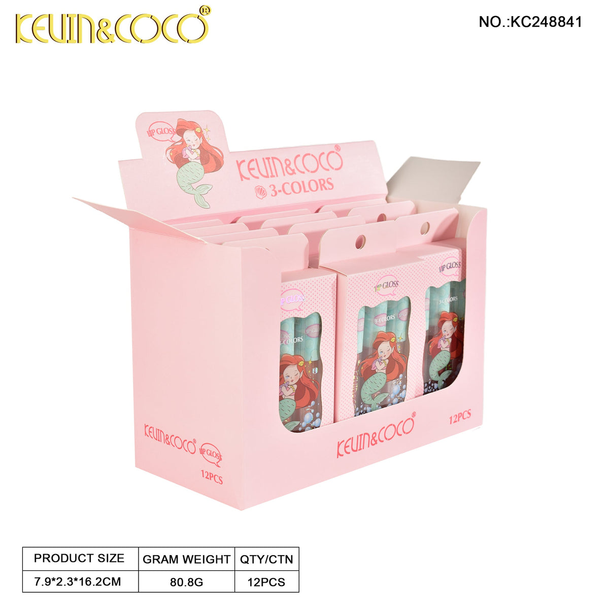KIT LABIAL LIQUIDO*3 KEVIN&COCO REF:KC248841