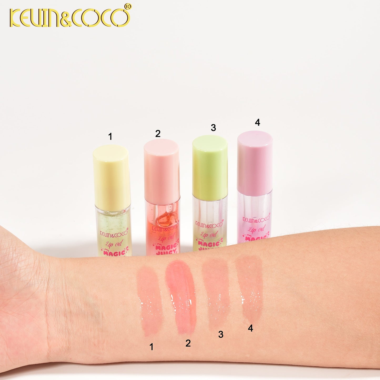Kit de brillos labiales *4 KEVIN&COCO REF:KC258896