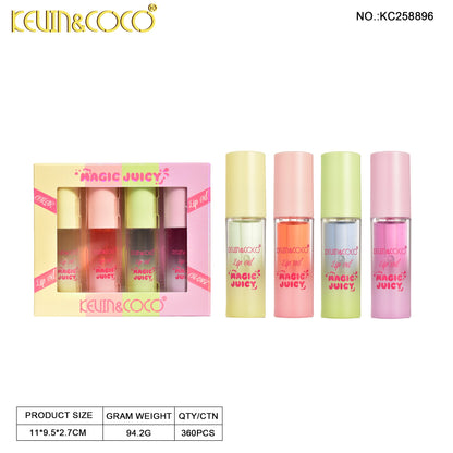 Kit de brillos labiales *4 KEVIN&COCO REF:KC258896