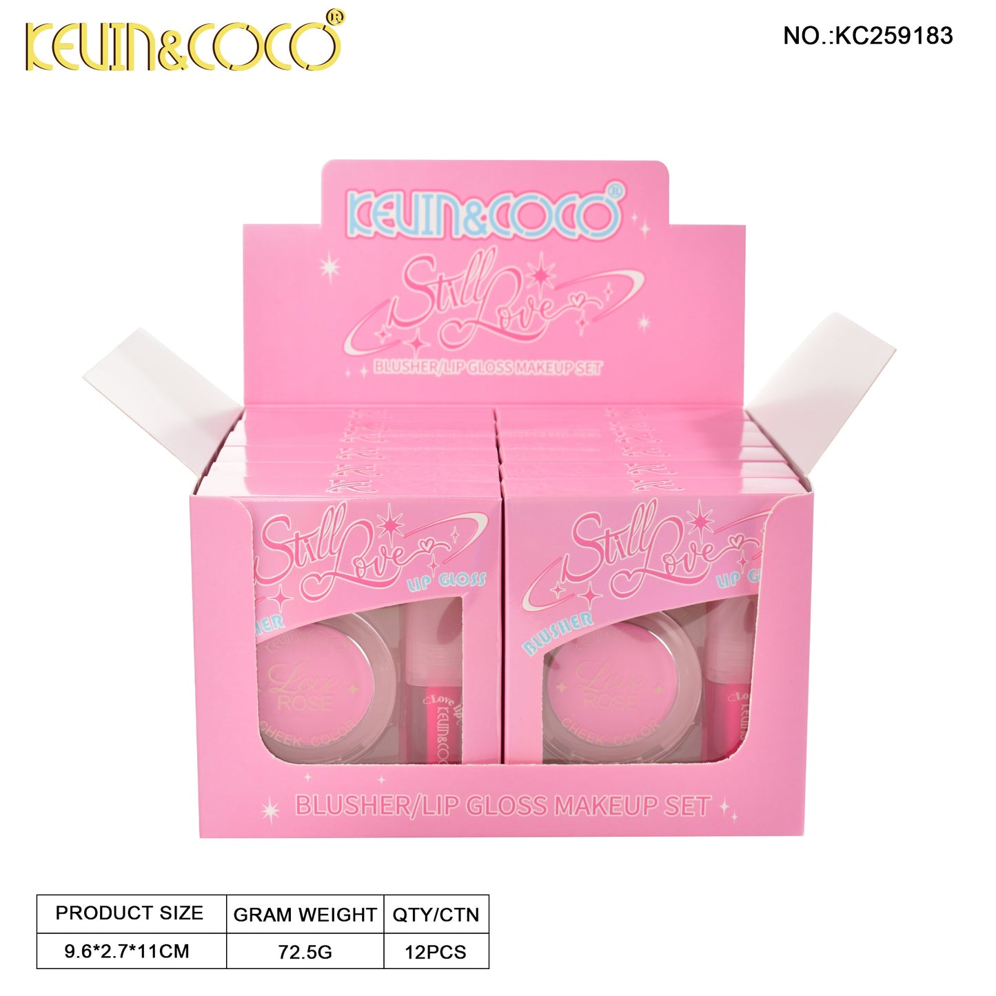 Set Brillo Labial + Rubor Sweet Love – Kevin & Coco REF:KC259183