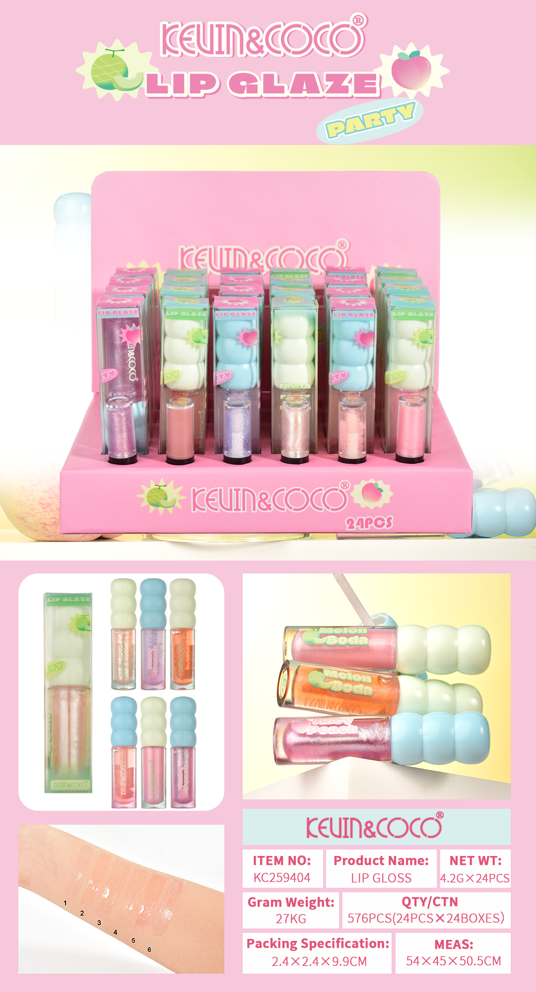 Brillo Labial Hidratante – Kevin & Coco REF:KC259404