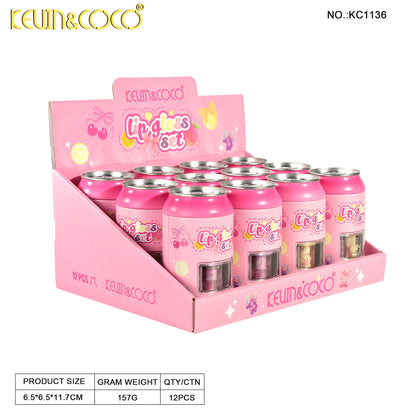 Set de brillos labiales kevin&coco REF:KC1136