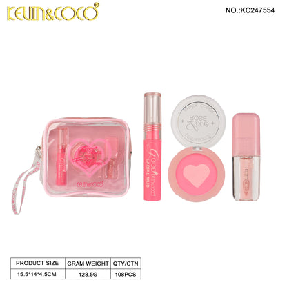 Kit de brillo labial y rubor kevin&coco REF:KC247554